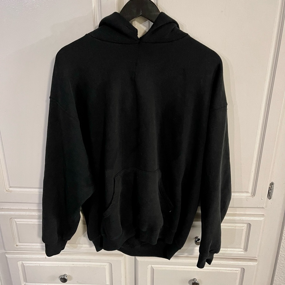 Thrashed blank black hoodie everyone needs this is rotation